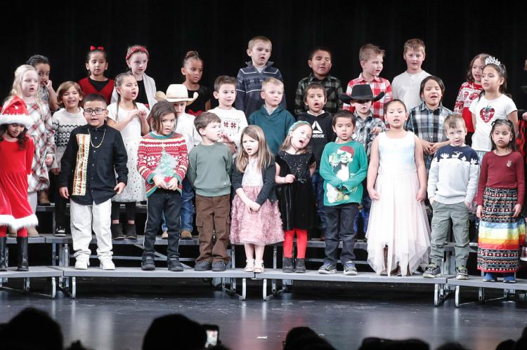 Wagner Elementary held their Winter Concert on Thursday, December 5 in the theater Photography by Denelle