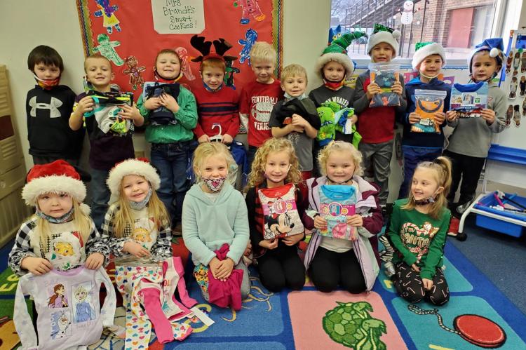PRESCHOOLERS HOLD PAJAMA DRIVE