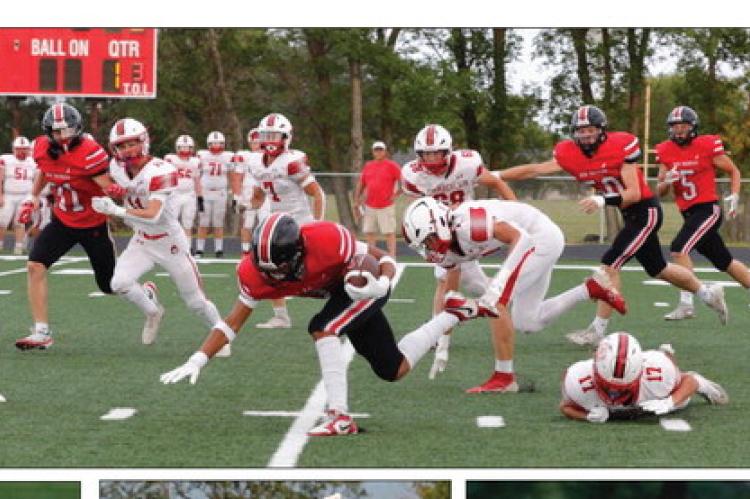 RAIDER FOOTBALL ACTION