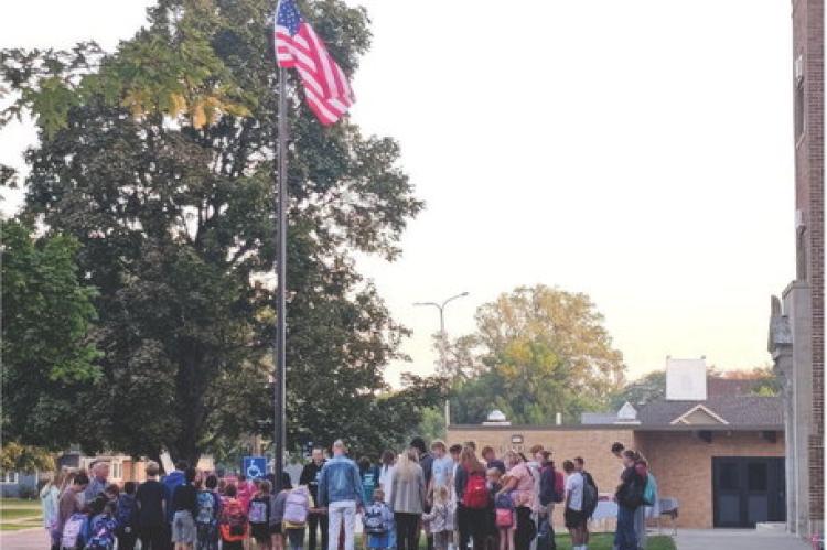 Students and community members gathered in prayer during the 'See You at the Pole' event held last week. Reverend Boyle and Pastor Rush provided treats for attendees, contributing to a morning filled with faith, fellowship, and gratitude for the many bles