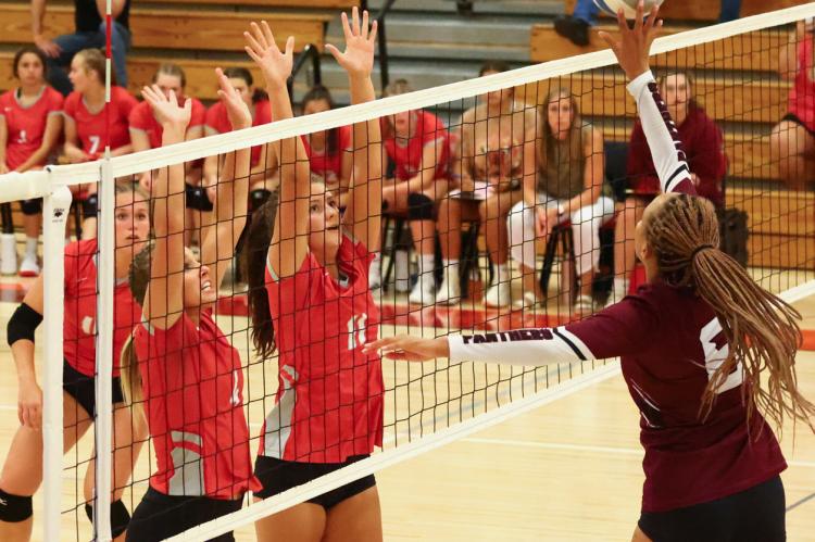 	RAIDERS FALL TO PANTHERS IN FOUR SETS