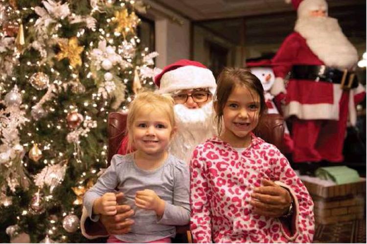 SANTA MAKES A STOP IN WAGNER