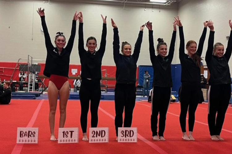 On Bars, Addison Cuka scored a 6.80 and placed 3rd.