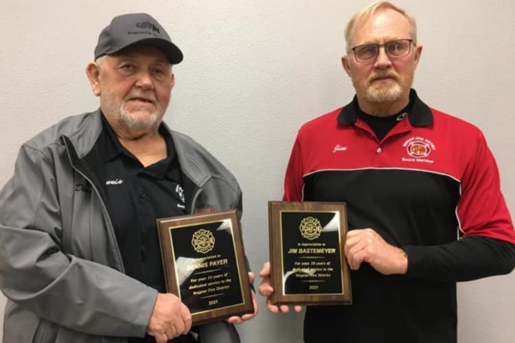 FIREMEN HONORED FOR SERVICE