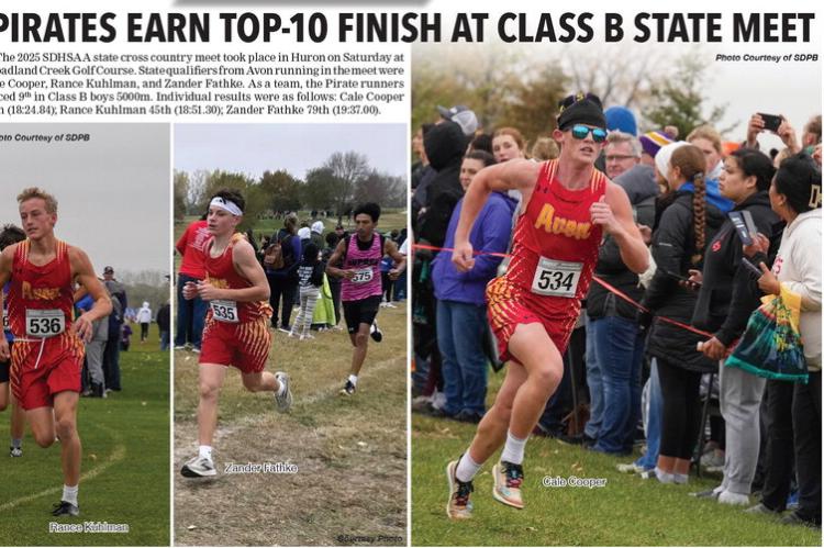 PIRATES EARN TOP-10 FINISH AT CLASS B STATE MEET