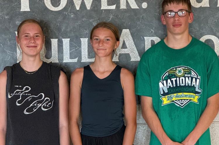 Pictured are, from left: Scarlett Cole, Aspen Niewenhuis and Luke Dangel. Courtesy Photo.