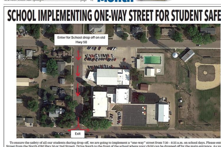 SCHOOL IMPLEMENTING ONE-WAY STREET FOR STUDENT SAFETY