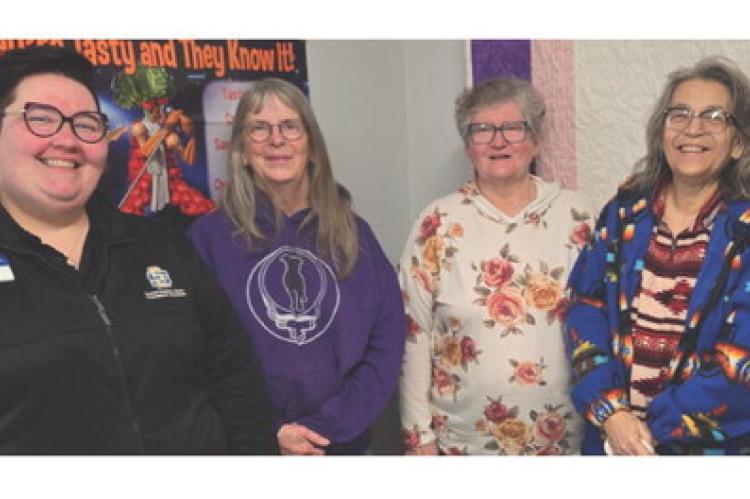 Pictured are, from left: Rebecca Beeson, Jacque Johnson, Mary Jo Parker, and Leah Antelope.