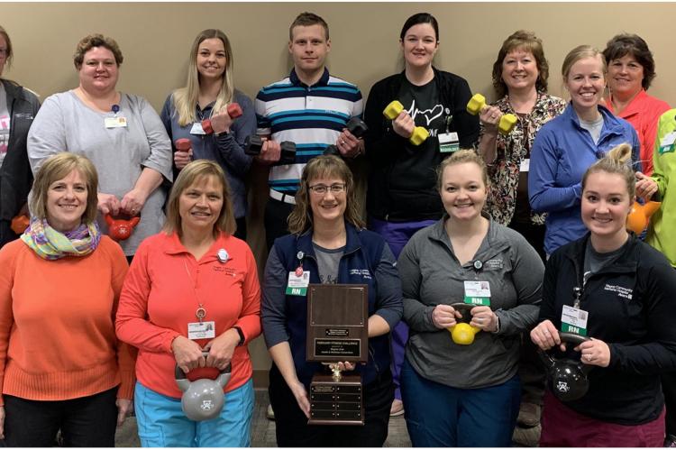 WAGNER COMMUNITY MEMORIAL HOSPITAL-AVERA 2020 FEBRUARY FITNESS BUSINESS CHALLENGE CHAMPIONS