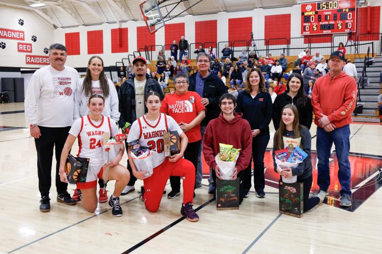 SENIORS HONORED DURING FINAL CONFERENCE GAME OF THE SEASON