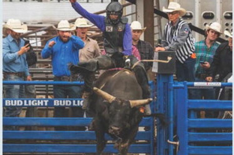 BERTUS RIDES AT THE CORN PALACE RODEO