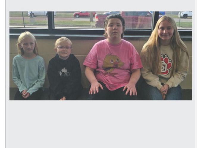 Pictured are, from left: Evelyn Swanson, Evyn Frederick, MaryJane Croysdill and Marin Bultje. Courtesy Photo