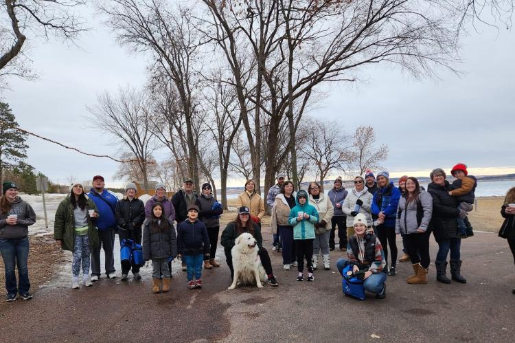 NORTH POINT FIRST DAY HIKE WAS A SUCCESS!