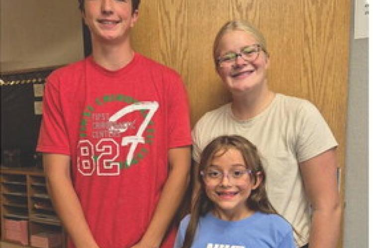 Avon School District Gold Standard Pirates of the week are: PK-4 Xochitl Serrano-Rocco,5-8:JaelinRatzlaffand9-12:BrensonRatzlaff.CourtesyPhoto