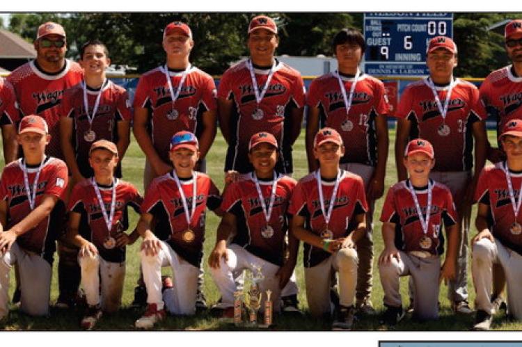 12U BOYS PLACE 3RD AT VFW TOURNAMENT