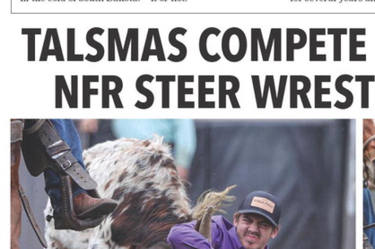 TALSMAS COMPETE IN OTE BERRY JR. NFR STEER WRESTLING QUALIFIER