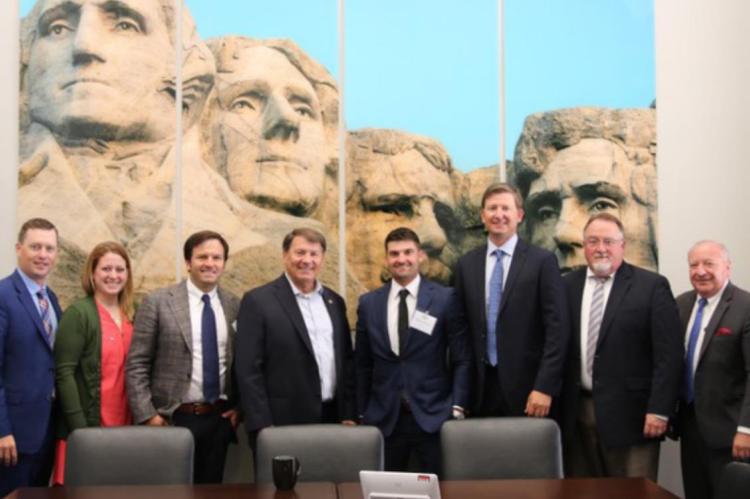 SOUTH DAKOTA AMERICAN SOYBEAN ASSOCIATION BOARD MET WITH SENATORS