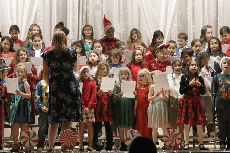 Music filled the hallways at Andes Central School as the elementary classes presented their Christmas Concert on Tuesday, December 3. Photography by Denelle
