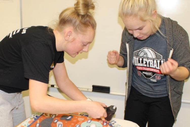 BIOLOGY STUDENTS CREATE CELL PROJECTS