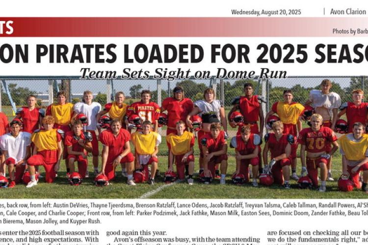 AVON PIRATES LOADED FOR 2025 SEASON
