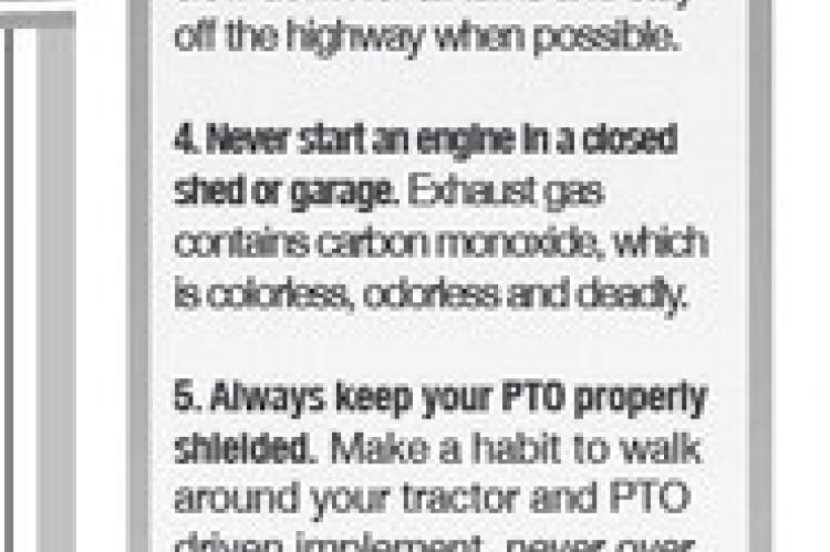 Six Tractor Safety Tips