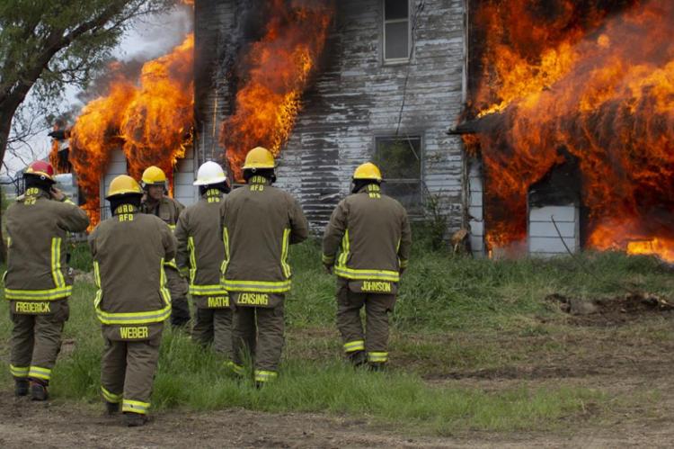 FIRE DEPARTMENT HOLD CONTROLLED BURN
