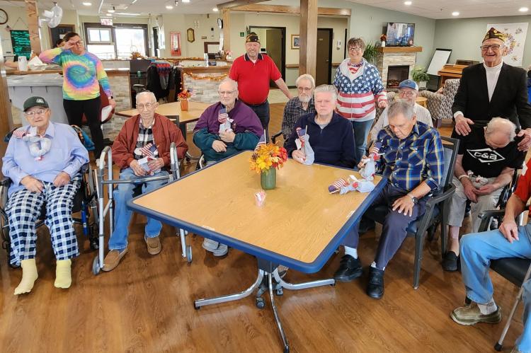 VETERANS HONORED AT SENIOR LIVING CENTER