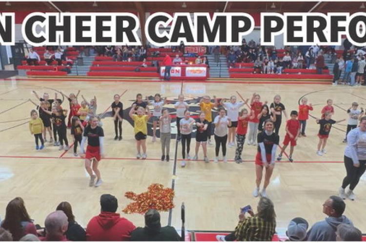 Students attending the Avon Cheer Camp gave a great performance during half-time of the boys game in the matchup Thursday, January 23rd between Avon and Andes Central/Dakota Christian. Great job everyone!!! Photos by Barb Pechous
