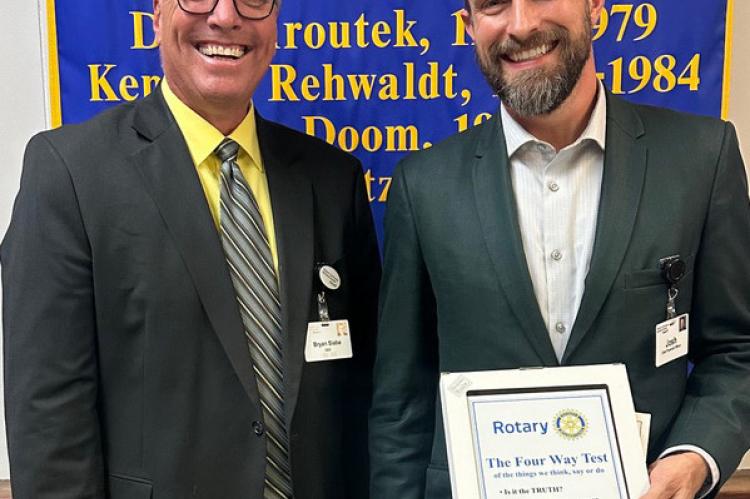 From left: Bryan Slaba and Joshua Christiansen.