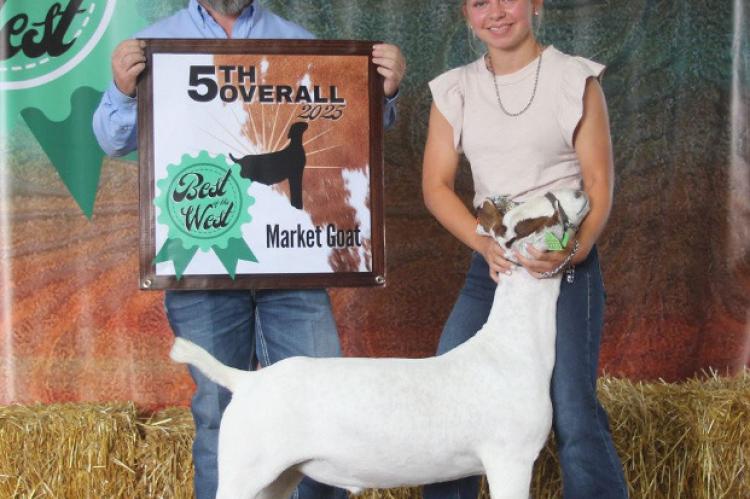 Dusti Laska - 5th Overall Market Goat