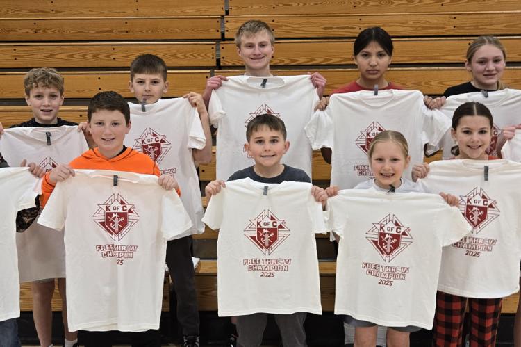 Pictured are, back row from left: Windsor Soukup, Cooper Kuhlman, Ethan Gabel, Mary Virginia Ashes, and Clarah Soukup;front row: Logan Blaha, Dawson Peters, Karson Kuhlman, Willow Soukup, Rachel Holzbauer, and Audrey Gabel; Not pictured: Jacob Holzbauer