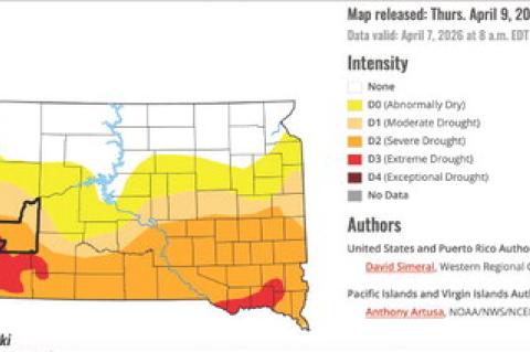 IS MOUNT RUSHMORE NATIONAL MEMORIAL CURRENTLY IN AN EXTREME DROUGHT?