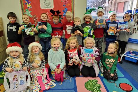 PRESCHOOLERS HOLD PAJAMA DRIVE