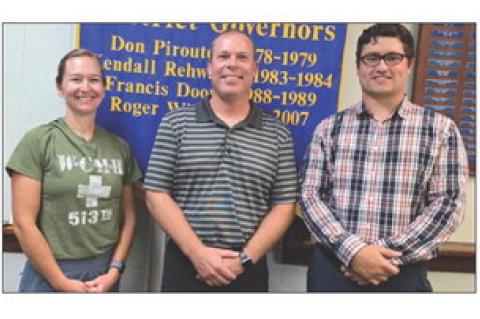 Pictured are, from left: Kelsey Gaston Joe Sees, and Tim Thaler.