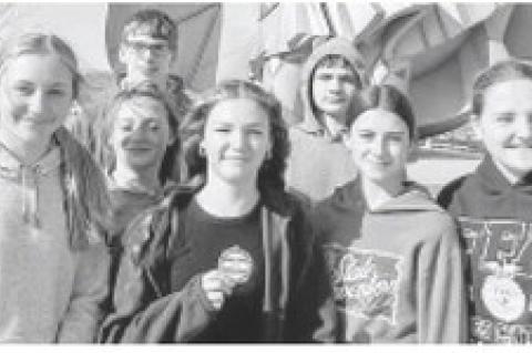 Pictured are, back row from left: Luke Dangel and Steven Nielsen; front from left: Marin Bultje, Emery Bultje, Madeline Derry, Callie Bergin, and Taylor Brooks. Courtesy Photo