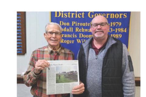 Jerry Henke, Program Chair, with Craig Krsnak. Courtesy Photo