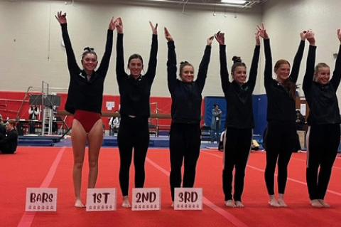 On Bars, Addison Cuka scored a 6.80 and placed 3rd.