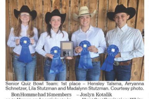 STATE 4-H HORSE SHOW RESULTS