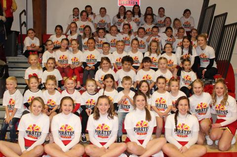CHEERLEADERS HOST LITTLE PIRATE CHEER CAMP