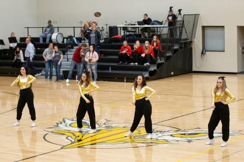 AC-DC VARSITY CHEERLEADERS PERFORM