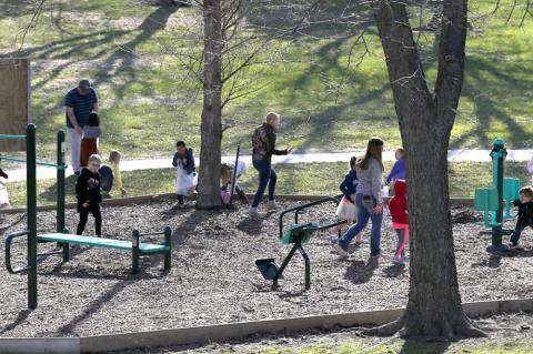 EASTER EGG HUNT HELD