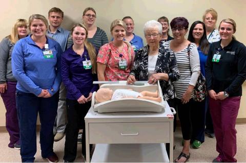 NOVAK FAMILY DONATES BABY SCALE TO WCMH-AVERA