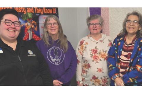 Pictured are, from left: Rebecca Beeson, Jacque Johnson, Mary Jo Parker, and Leah Antelope.