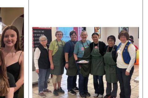 Wagner American Legion Auxiliary members presented cookies to the Wagner Community School cooks for National Education Week. Pictured are, from left: Auxiliary member Margie Stone, cooks, Robbin Cuka, Kathy Leibel, Mary Ann Rucktaeschel, Wen Wen Pena, Ire