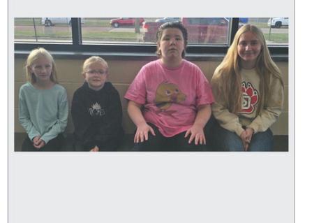 Pictured are, from left: Evelyn Swanson, Evyn Frederick, MaryJane Croysdill and Marin Bultje. Courtesy Photo