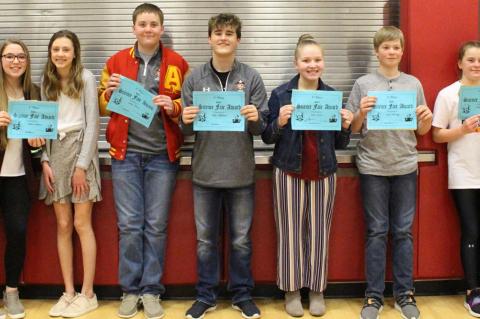SCIENCE FAIR WINNERS ANNOUNCED