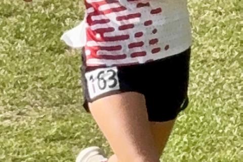 Taya Stone takes 18th in the Varsity 5k.