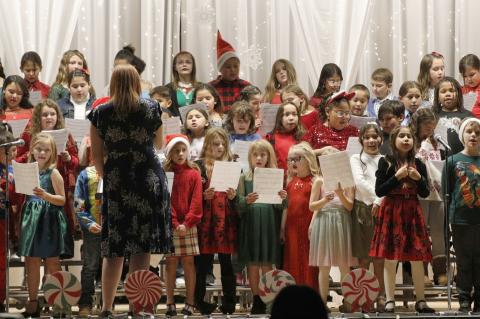 Music filled the hallways at Andes Central School as the elementary classes presented their Christmas Concert on Tuesday, December 3. Photography by Denelle