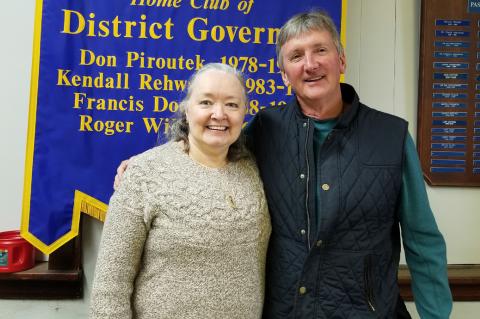 Jeannie Crowe and Program Chair Jeff Doom.