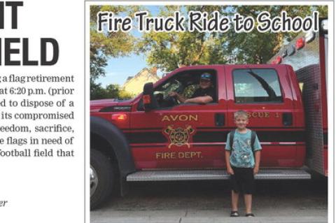 Fire Truck Ride to School